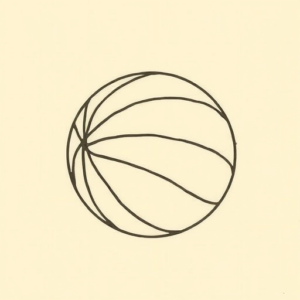 Stick-And-Poke Basketball Tattoo