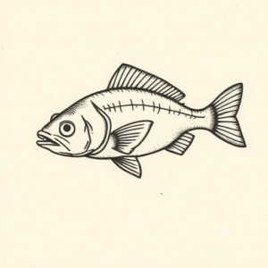 Stick-And-Poke Catfish Tattoo