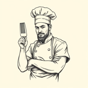 Stick-And-Poke Chef Tattoo