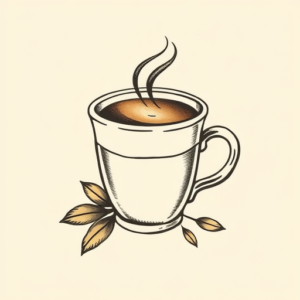 Stick-And-Poke Coffee Tattoo