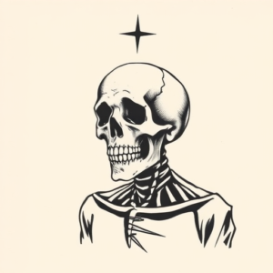 Stick-And-Poke Death Tattoo