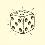 Stick-And-Poke Dice Tattoo