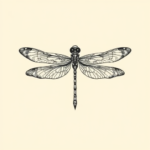 Stick-And-Poke Dragonfly Tattoo