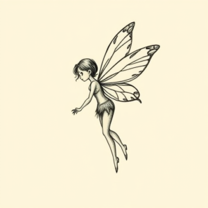 Stick-And-Poke Fairy Tattoo