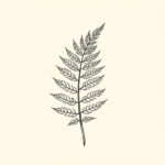 Stick-And-Poke Fern Tattoo