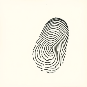 Stick-And-Poke Fingerprint Tattoo