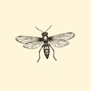 Stick-And-Poke Firefly Tattoo