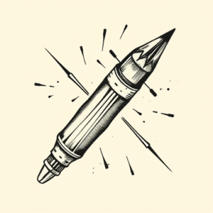 Stick-And-Poke Flail Tattoo