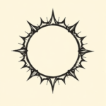 Stick-And-Poke Halo Tattoo