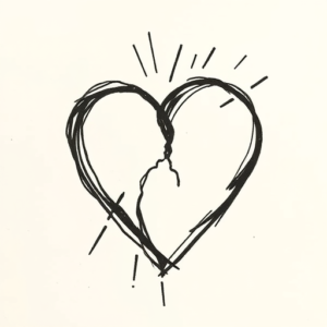 Stick-And-Poke Heart Tattoo