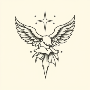 Stick-And-Poke Heaven Tattoo