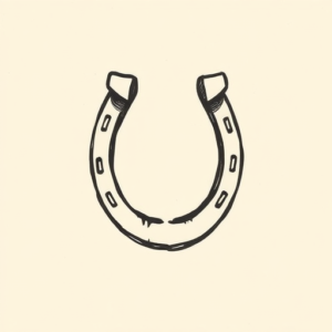 Stick-And-Poke Horseshoe Tattoo