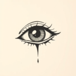 Stick-And-Poke Iris Tattoo