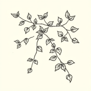 Stick-And-Poke Ivy Tattoo