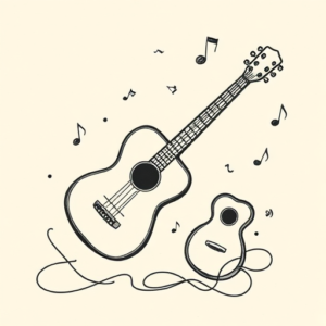 Stick-And-Poke Music Tattoo