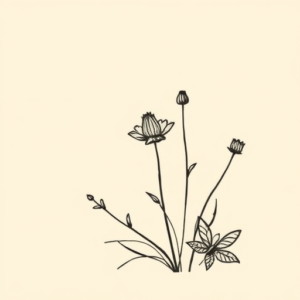 Stick-And-Poke Nature Tattoo