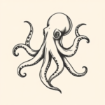 Stick-And-Poke Octopus Tattoo