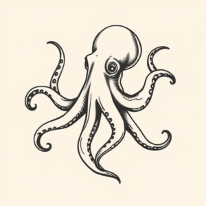 Stick-And-Poke Octopus Tattoo