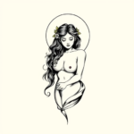 Stick-And-Poke Persephone Tattoo