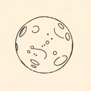 Stick-And-Poke Planet Tattoo