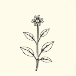 Stick-And-Poke Plant Tattoo