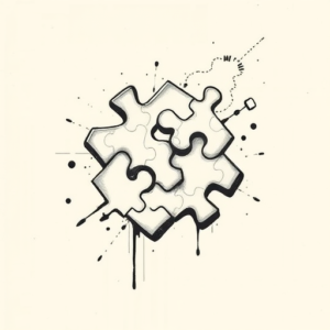 Stick-And-Poke Puzzle Tattoo
