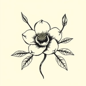 Stick-And-Poke Sampaguita Tattoo