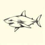 Stick-And-Poke Shark Tattoo