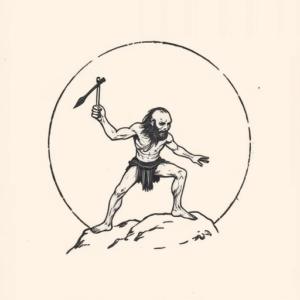 Stick-And-Poke Sisyphus Tattoo