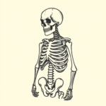 Stick-And-Poke Skeleton Tattoo