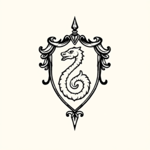 Stick-And-Poke Slytherin Tattoo