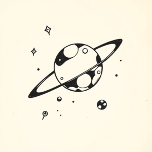 Stick-And-Poke Space Tattoo