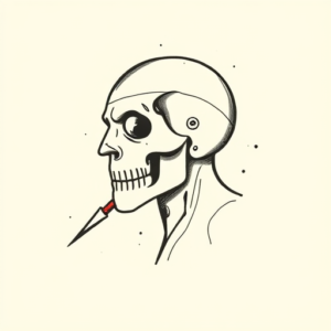 Stick-And-Poke Spartan Tattoo