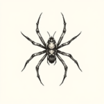 Stick-And-Poke Spider Tattoo