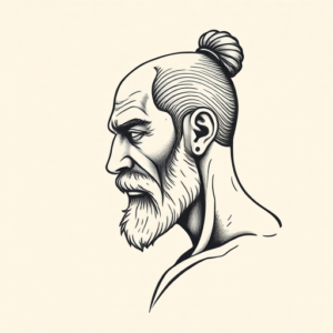 Stick-And-Poke Stoic Tattoo