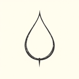 Stick-And-Poke Teardrop Tattoo