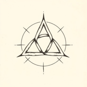 Stick-And-Poke Triquetra Tattoo