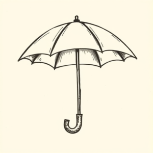 Stick-And-Poke Umbrella Tattoo