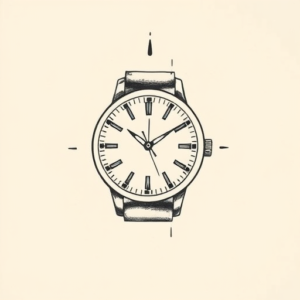 Stick-And-Poke Watch Tattoo