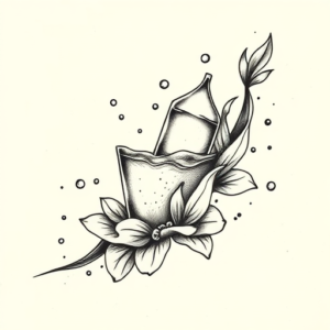 Stick-And-Poke Water Tattoo