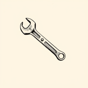 Stick-And-Poke Wrench Tattoo