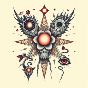 Surrealism Atomic Tattoo