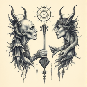 Surrealism Band Tattoo