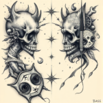 Surrealism Bass Tattoo