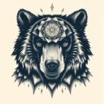 Surrealism Bear Tattoo