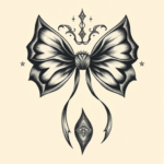 Surrealism Bow Tattoo