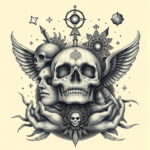 Surrealism Card Tattoo