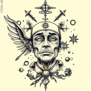 Surrealism Chef Tattoo