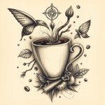 Surrealism Coffee Tattoo