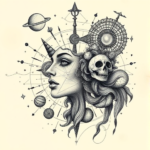 Surrealism Coordinates Tattoo